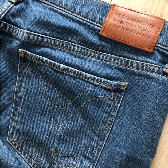 Yellowstone x Lucky Brand Easy Rider Mid Rise Boot Cut Jeans Women's 14/32r - Picture 15 of 15